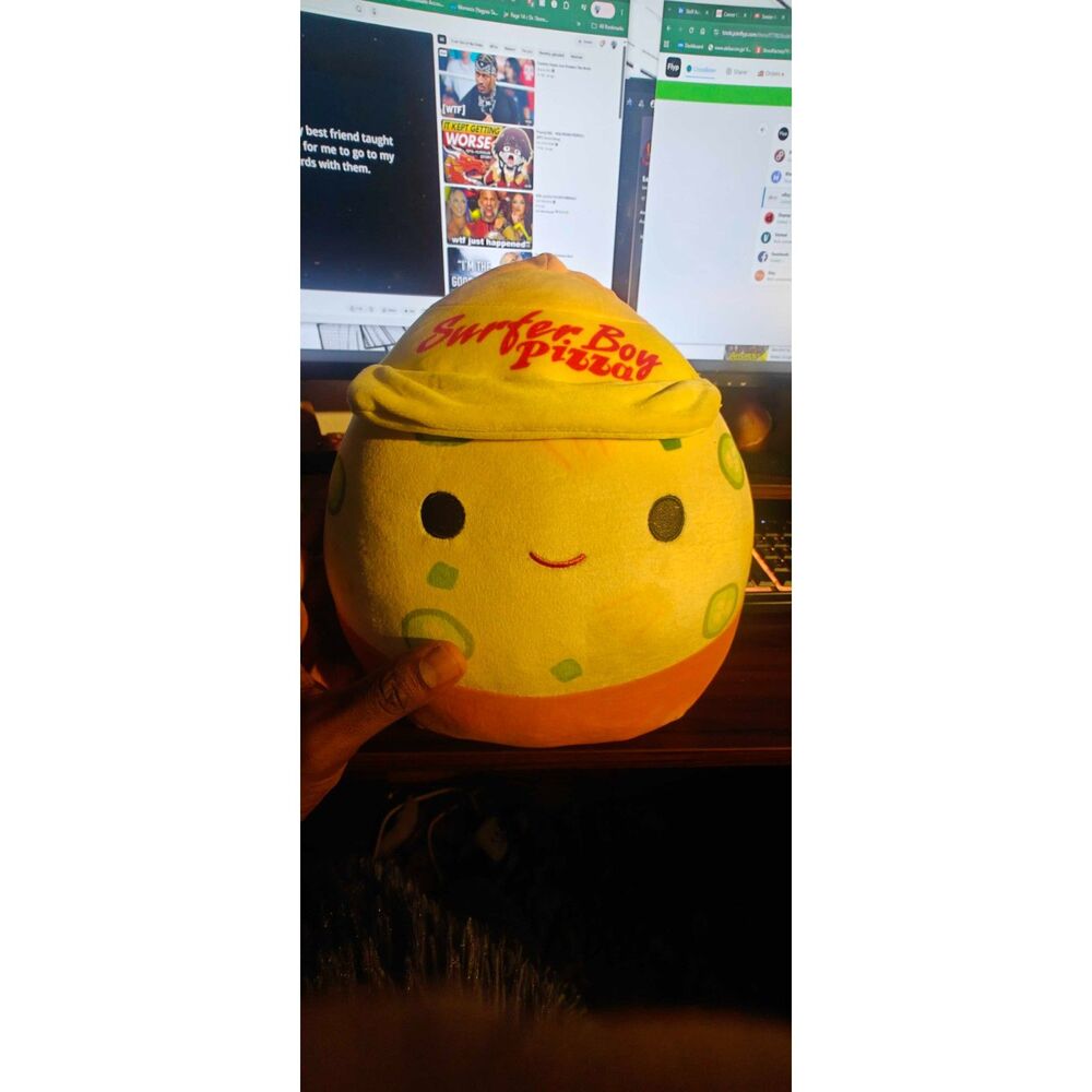 Stranger Things Surfer Boy Pizza Squishmallow 10”